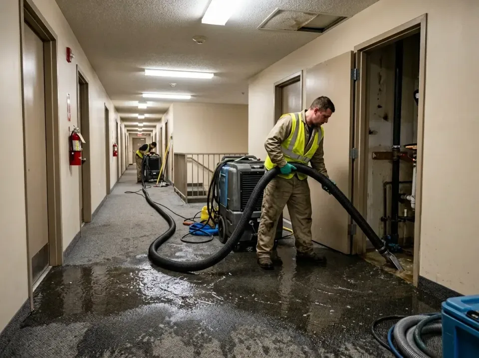 multi-unit-apartment-hallway-f-005 — frequently asked questions, Emergency Burst Pipe Water Extraction & Removal in Wiggins,…